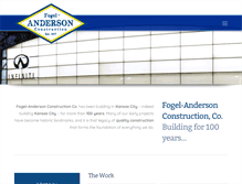 Tablet Screenshot of fogel-anderson.com